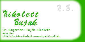 nikolett bujak business card