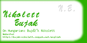 nikolett bujak business card